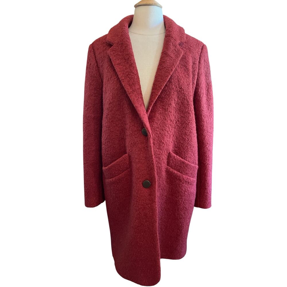 Marc New York Andrew Marc Brunt Orange Wool Coat Size 10